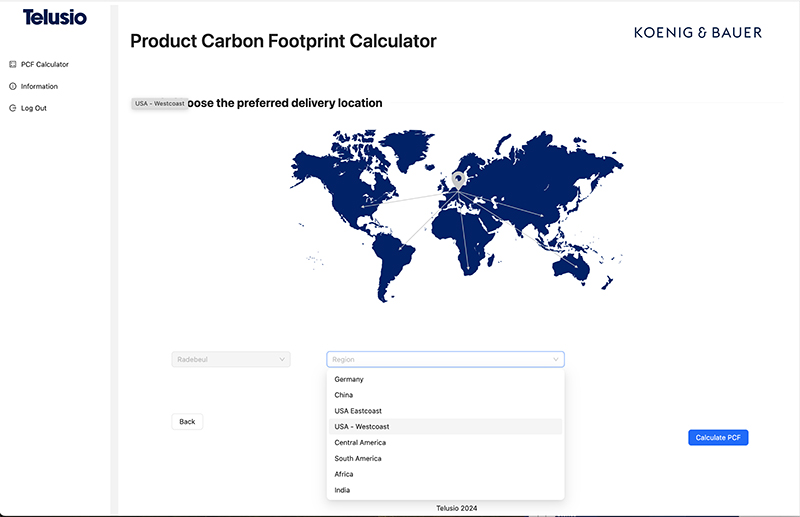 Foto der automatischen Product Carbon Footprint Software_Konfiguration