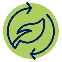 Icon for sustainable management_leaf